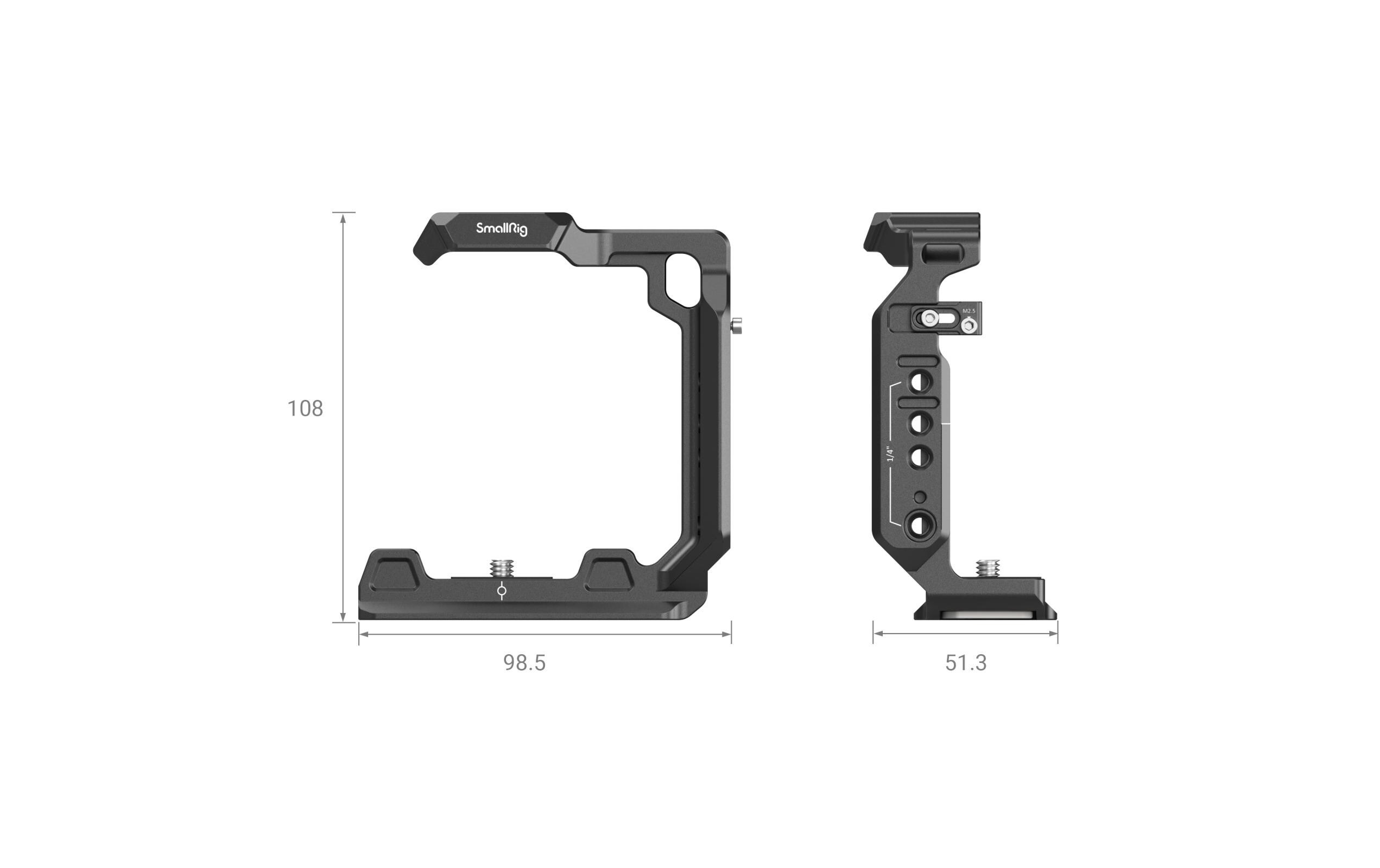 Cage Half Sony AlphaKamera Halbkäfig für Zubehörmontage