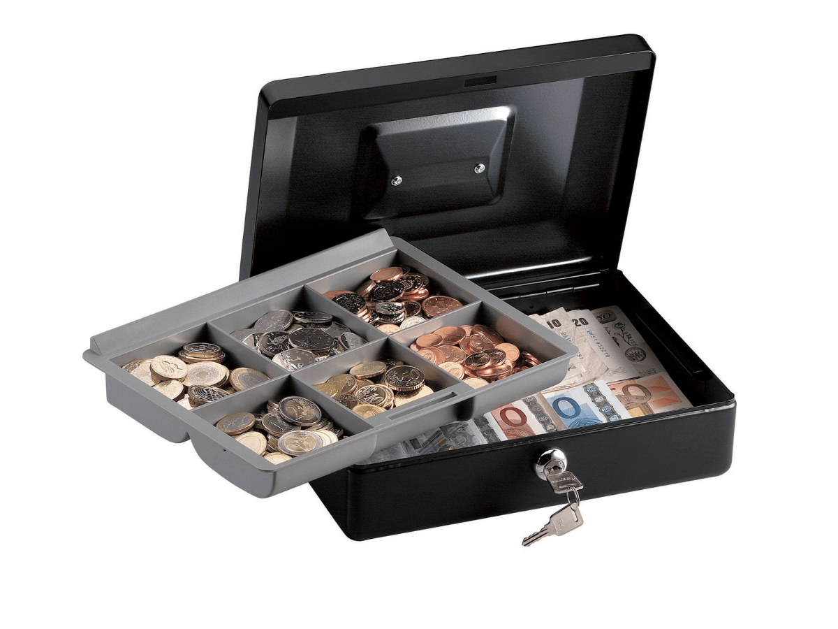 MasterLock CB-10ML geldkist met tray en handvat