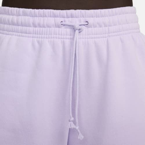 Nike Bas de Survêtement Phoenix Fleece Oversized - Violet/Blanc Cassé Femme