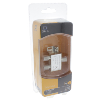 Q-Link coax F-splitter 2-weg/3F-connector