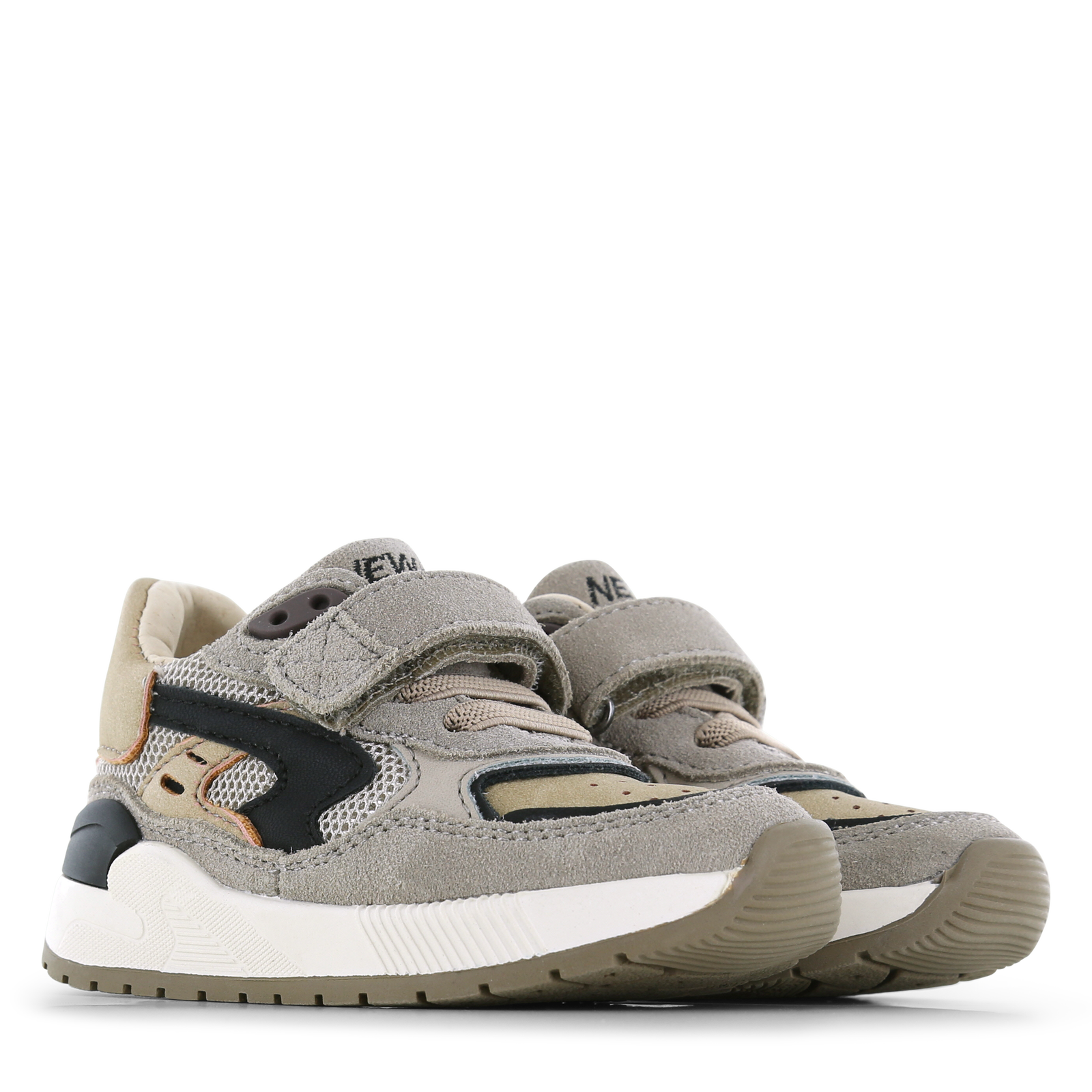 Shoesme taupe sneaker Mesh, Microfiber nubuck, Suède | Sale