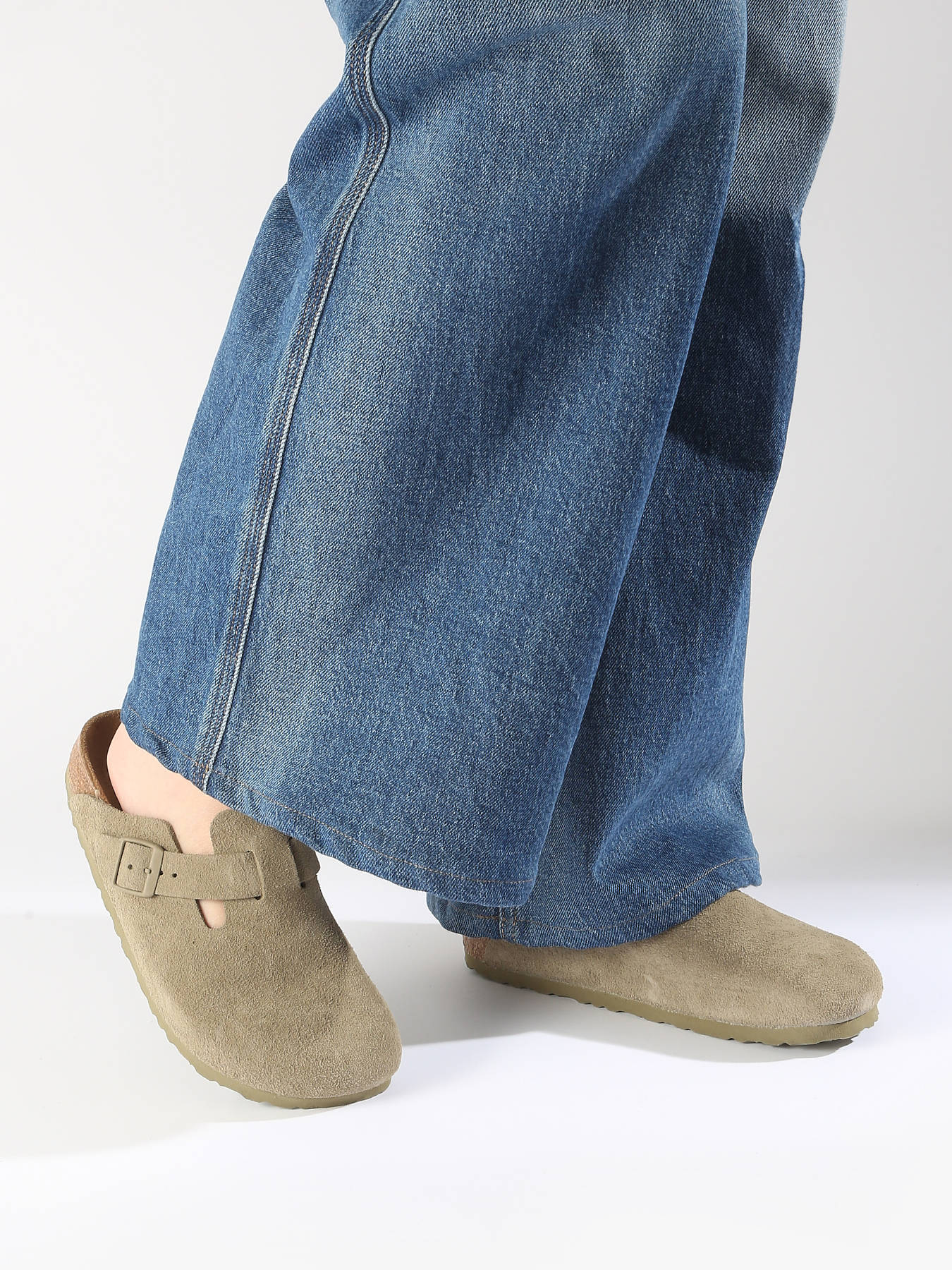 Mules Boston en cuir BIRKENSTOCK