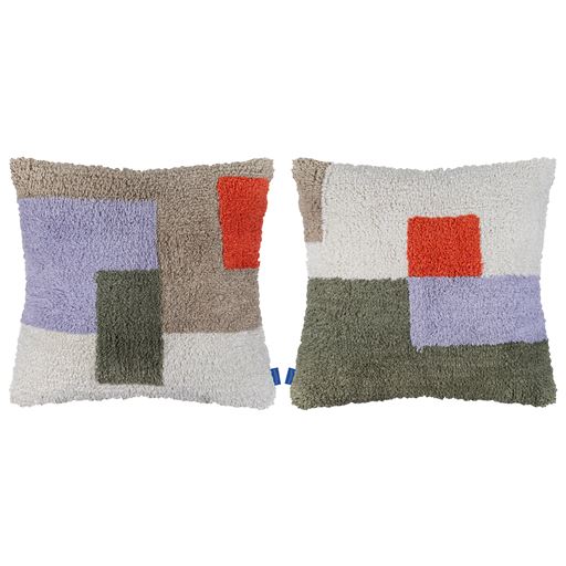 Mette Ditmer Brick Tufted Pude, Dark Olive, 50x50 cm