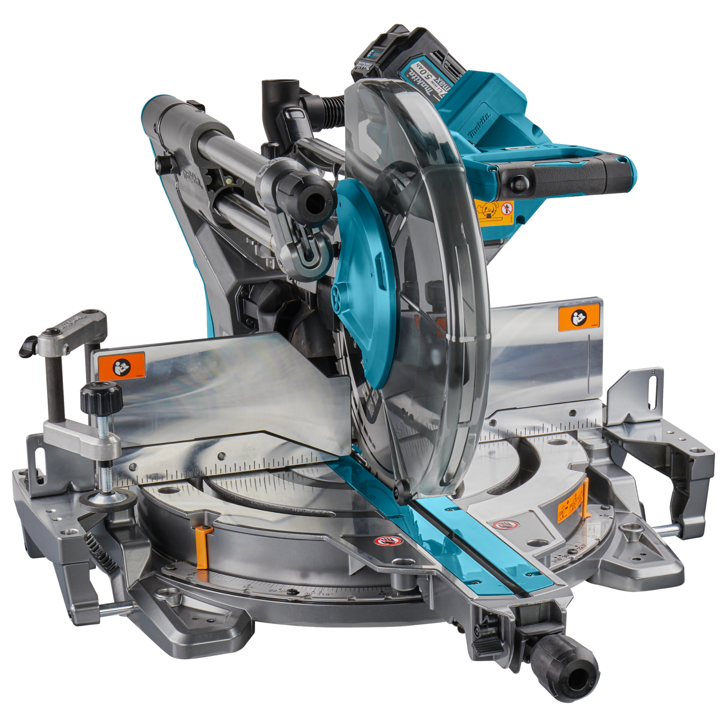 Makita LS004GM102 40V Max Li-Ion accu radiaal afkortzaag (1x 4,0Ah) incl. AWS zender - 260mm