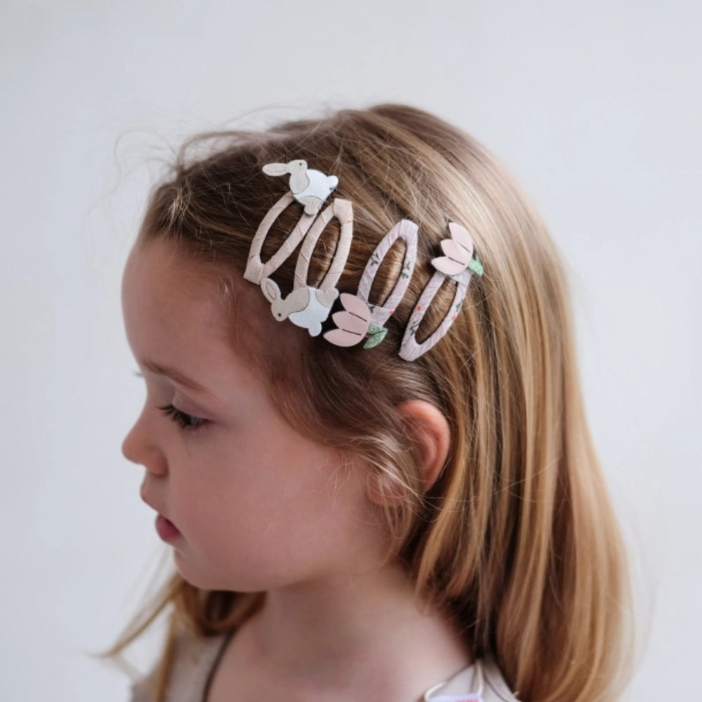 Køb Mimi & Lula 4 Hårspænder - Bunny & Flower Easter | Luksusbaby