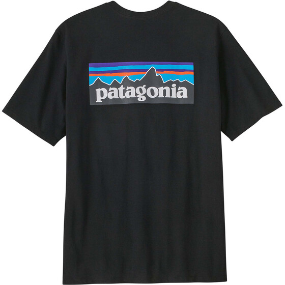 Patagonia P-6 Logo Responsibili-Tee Black Men FA24