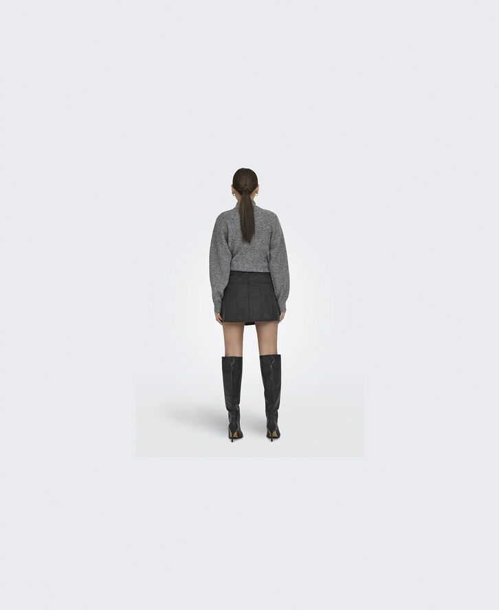 ONLY ONLDEEN MW WASHED COATED SKIRT XT P Blå