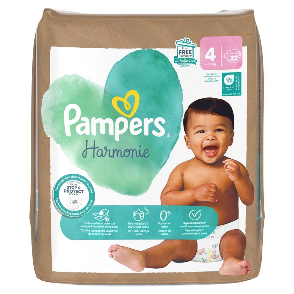 PAMPERS Harmonie<br>22 Stück, Gr4 9-14kg, Single Pack