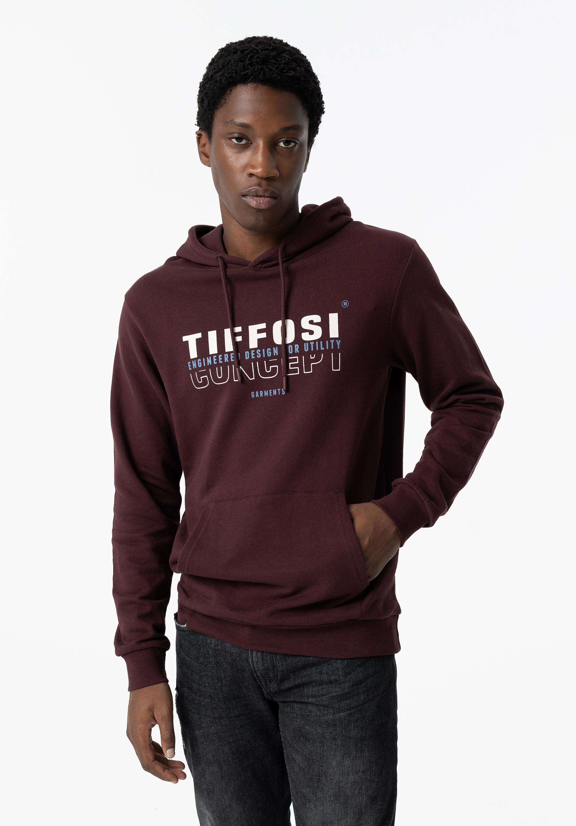 Hoodie com Estampado Frontal