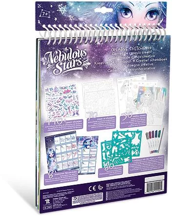 NEBULOUS STARS - CREATIVE SKETCHBOOK - GEOMETRIC CRYSTAL PAGES - ICEANA