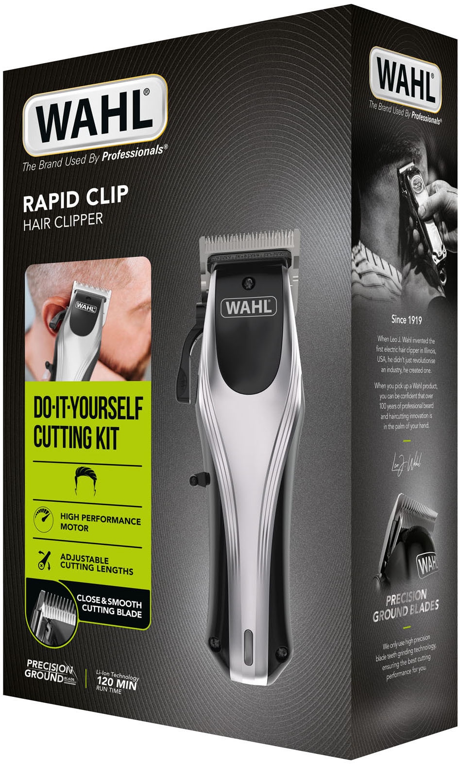 Wahl Haarschneider »Rapid Clip« 13 Aufsätze Schnellgleitende Klinge, Einstellbarer Verstellhebel, Leichtes Design