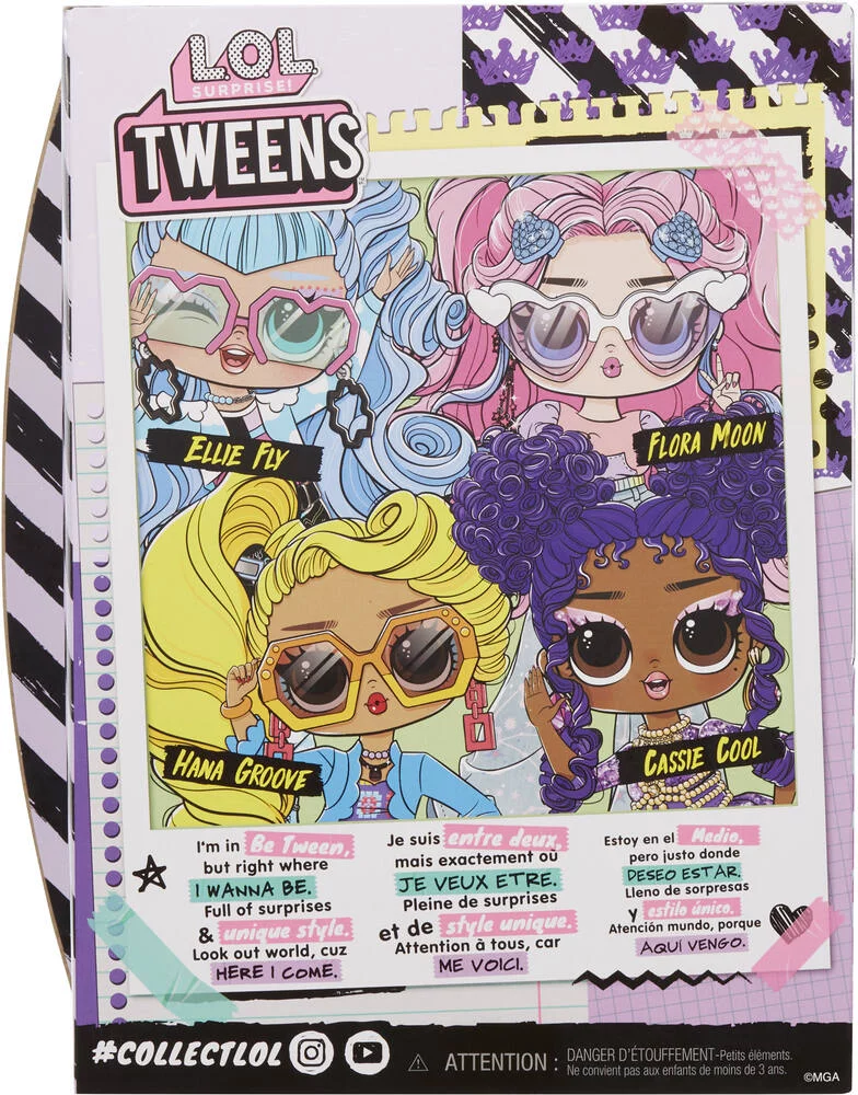LOL SURPRISE TWEENS -  POUPEE MANNEQUIN 17 CM CASSIE COOL