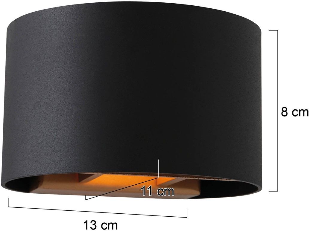 Wandlamp 3364ZW Muro B13 x D11 cm