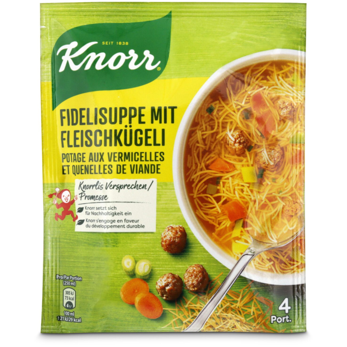 Knorr Fideli mit Fleischkügeli