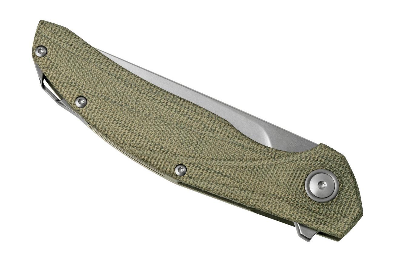 Viper Orso 2 V5998CG Green Canvas Micarta zakmes, Jens Ansø design