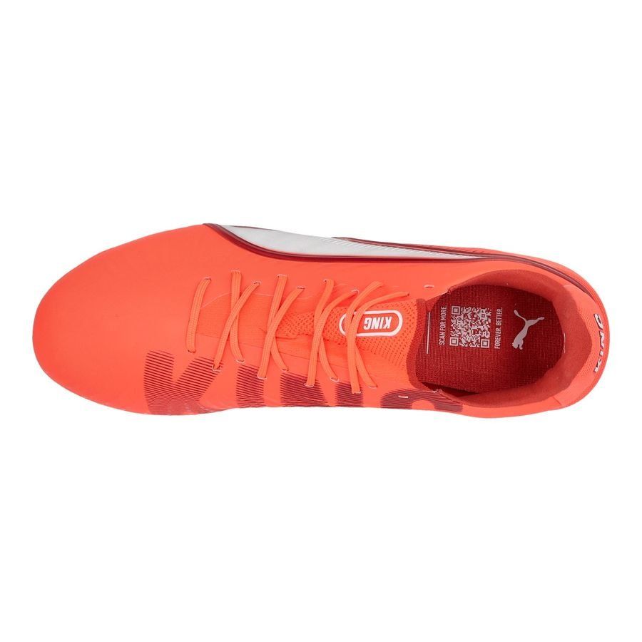 PUMA King Ultimate MG Unlimited - Glowing Red/Blanc/Red Fire