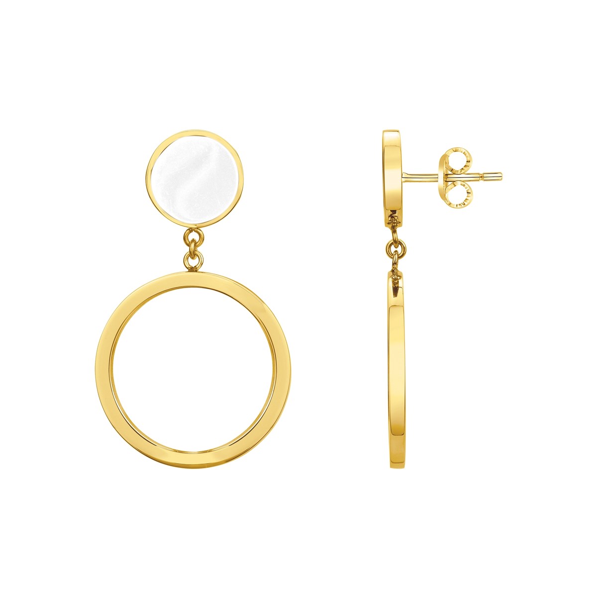 Boucles d'oreilles pendantes en Acier