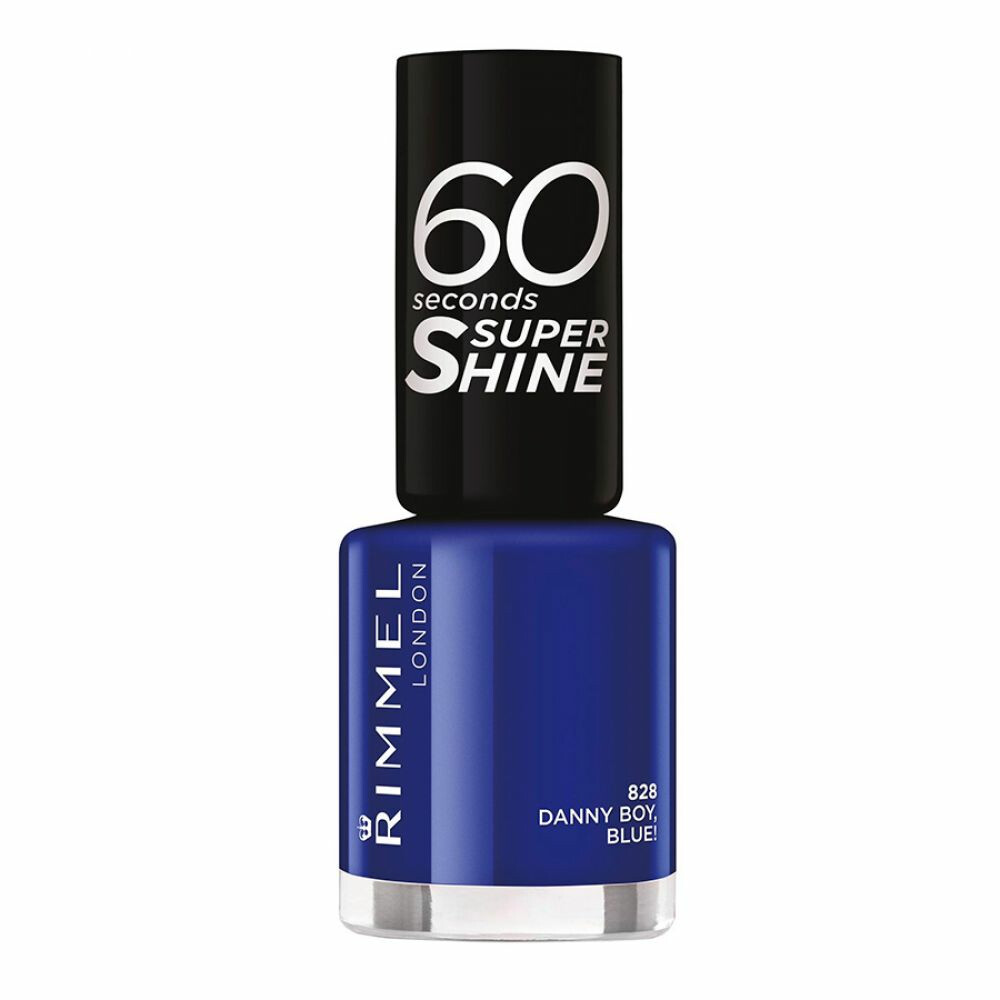 Rimmel 60 Seconds Supershine Nailpolish 828 Danny Boy, Blue!8 ml