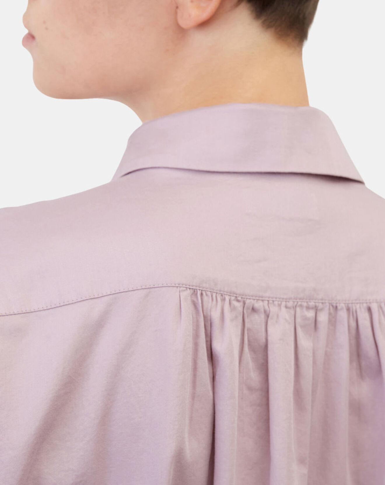 Marc O'Polo Blouse en Popeline col polo violet clair