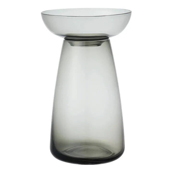 Kinto Vase en verre Aquaculture | Gris
