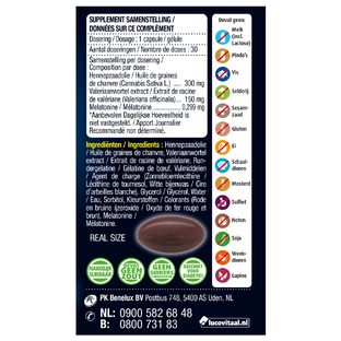 Lucovitaal Cannabis Sativa & Valeriaan 30CP