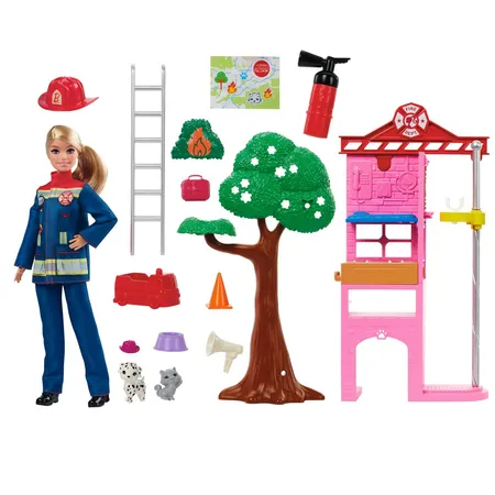 Barbie Feuerwehr Spielset