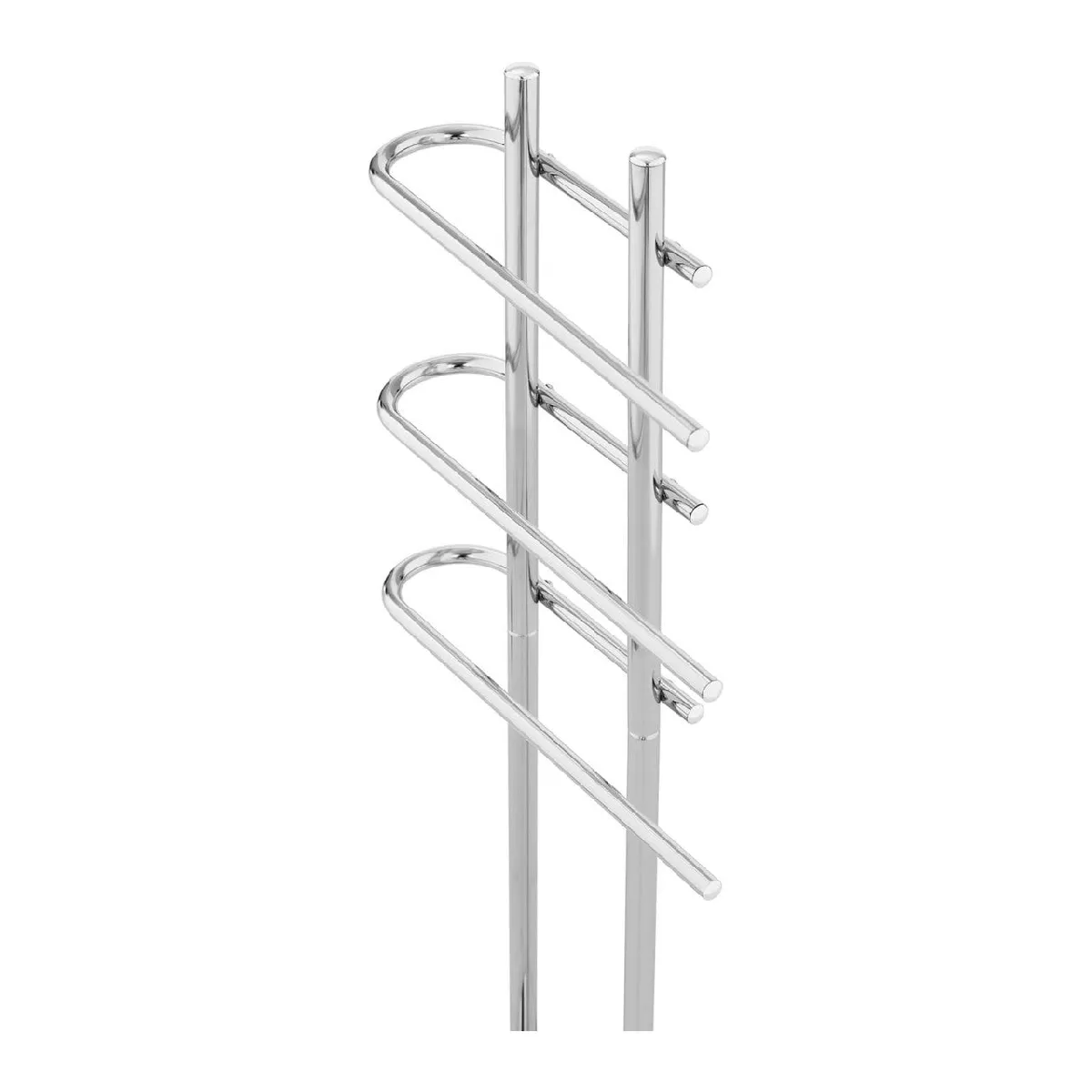 Helloshop26 Porte-serviette sur pied 3 barres - Argent