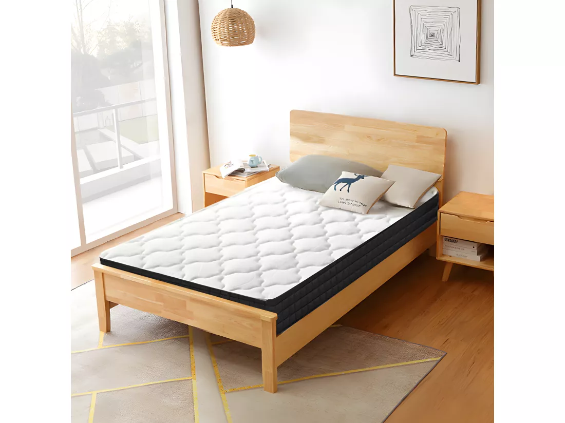 Matelas 90x200 cm Mousse - épaisseur 15 cm - Matelas mémoire de forme de 1 place