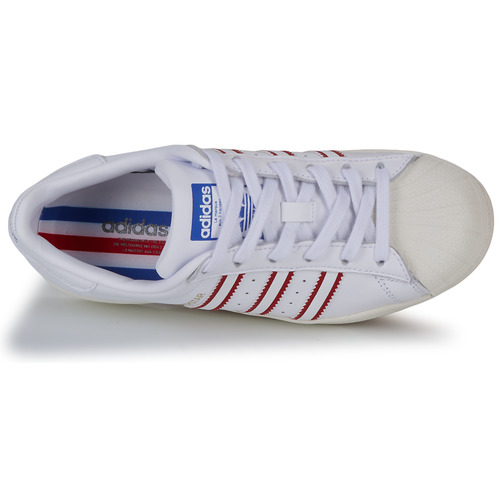 adidas Originals - SUPERSTAR J Blanco / Rojo