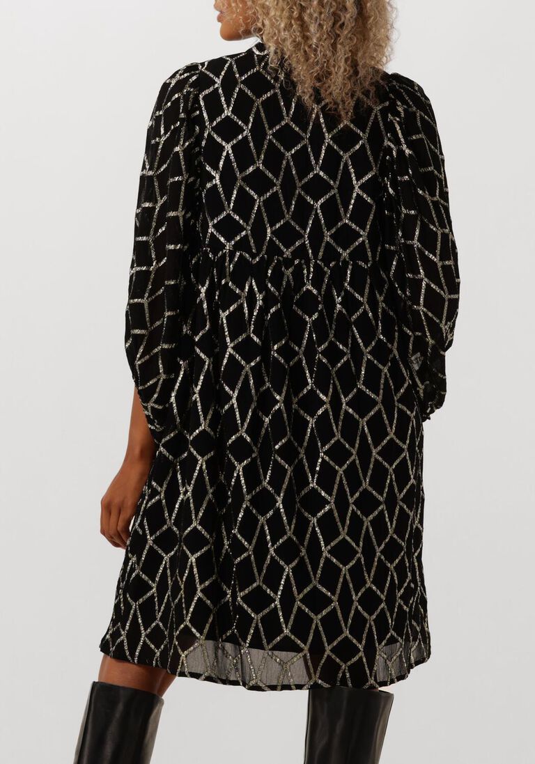 zwarte bruuns bazaar mini jurk scome sarina dress