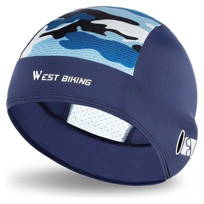 Bonnet d'été Anti UV Soie Glacée Sport Bleu