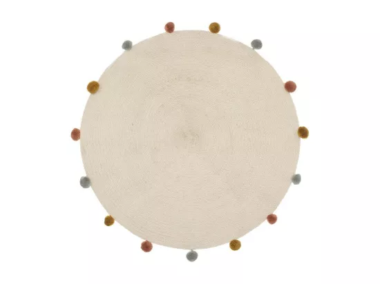 Tapis Enfant Pompons 