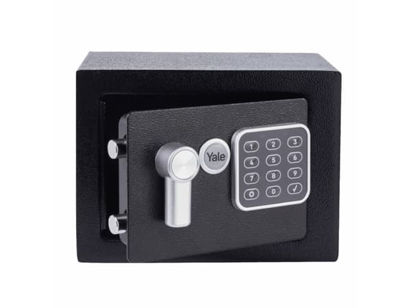 Yale YSV/170/DB2, Frittstående safe, Sort, Kombinasjonslås, 3,8 l, Stål, Gulv/vegg