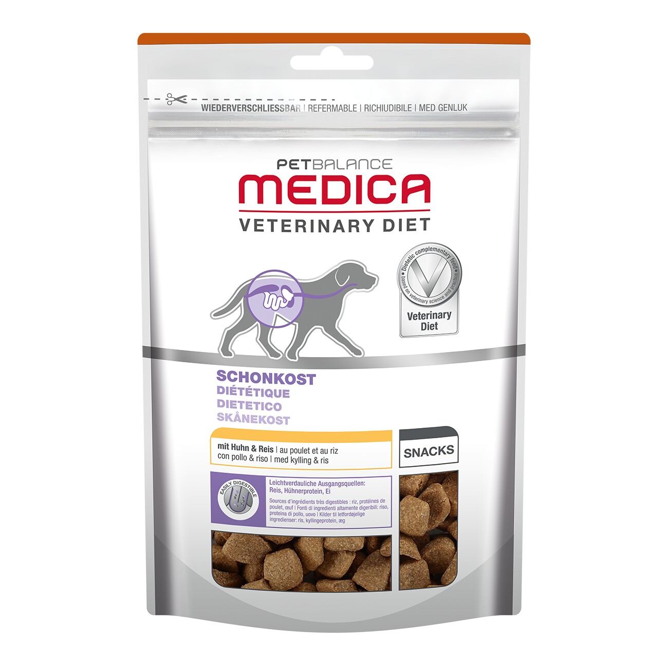 PetBalance Medica Schonkost Snack 2 x 125g mit Huhn und Reis