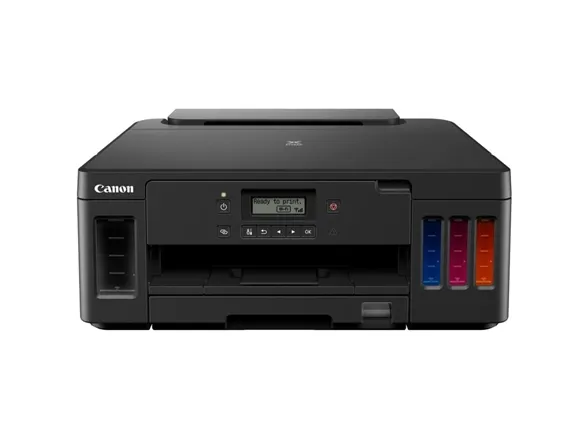 Canon PIXMA G5050 - Printer - farve - Duplex - blækprinter - kan genopfyldes - A4/Legal - op til 13 ipm (mono) / op til 6.8 ipm (farve) - kapacitet: 350 ark - USB 2.0, LAN, Wi-Fi(n)