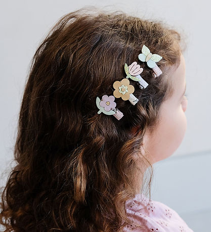 Mimi & Lula Haarspange - 8er-Pack - 3 cm - Blumenstrauß Spring M
