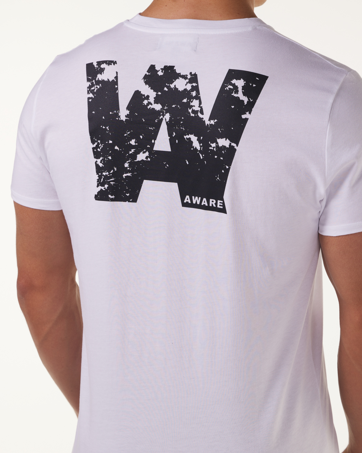AWARE Logo Tee White