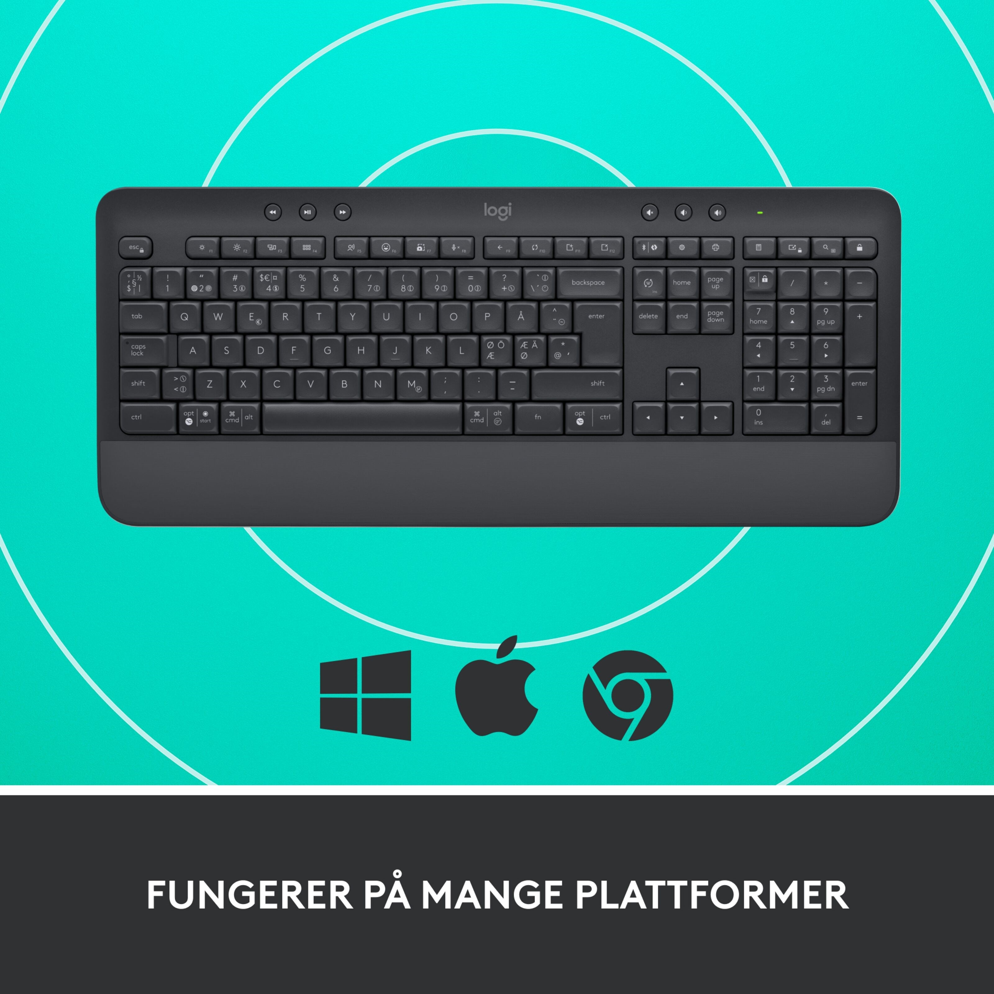 Logitech Signature K650 Trådløst tastatur Graphite