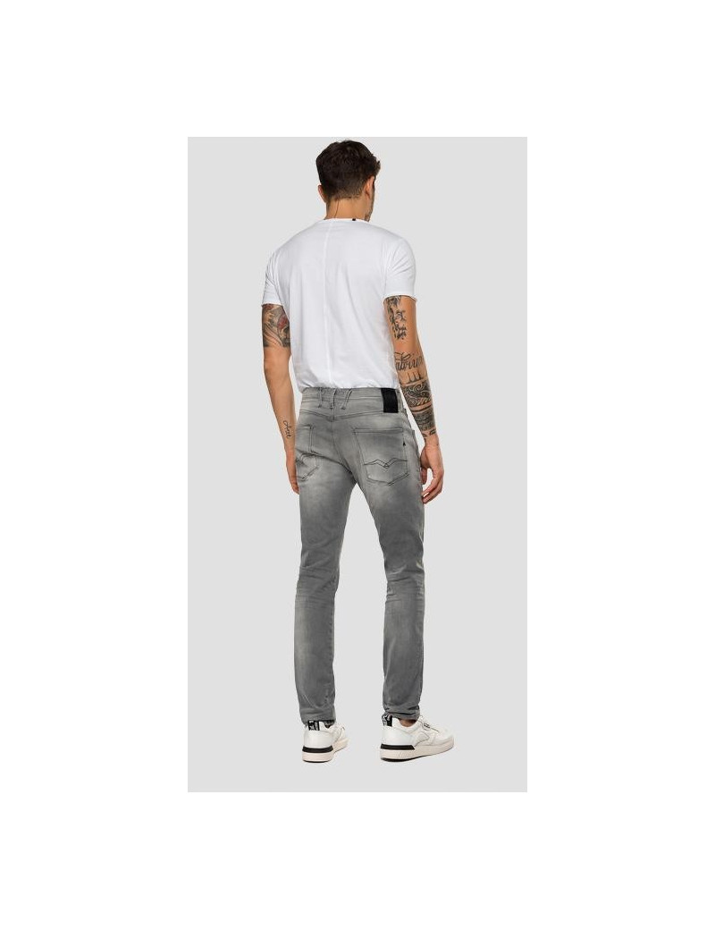 REPLAY JEAN COUPE SLIM ANBASS HYPERFLEX BIO GRIS