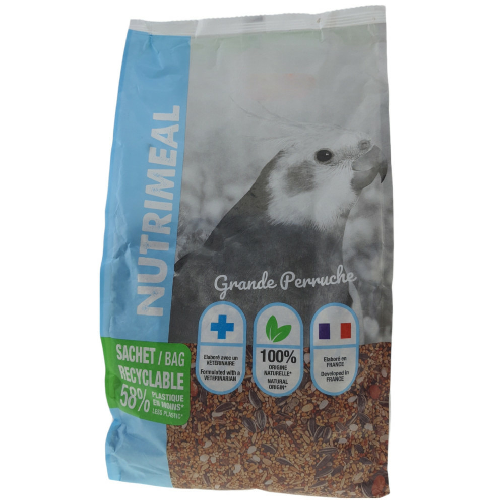 Graines grandes perruches nutrimeal - 2.5kg.