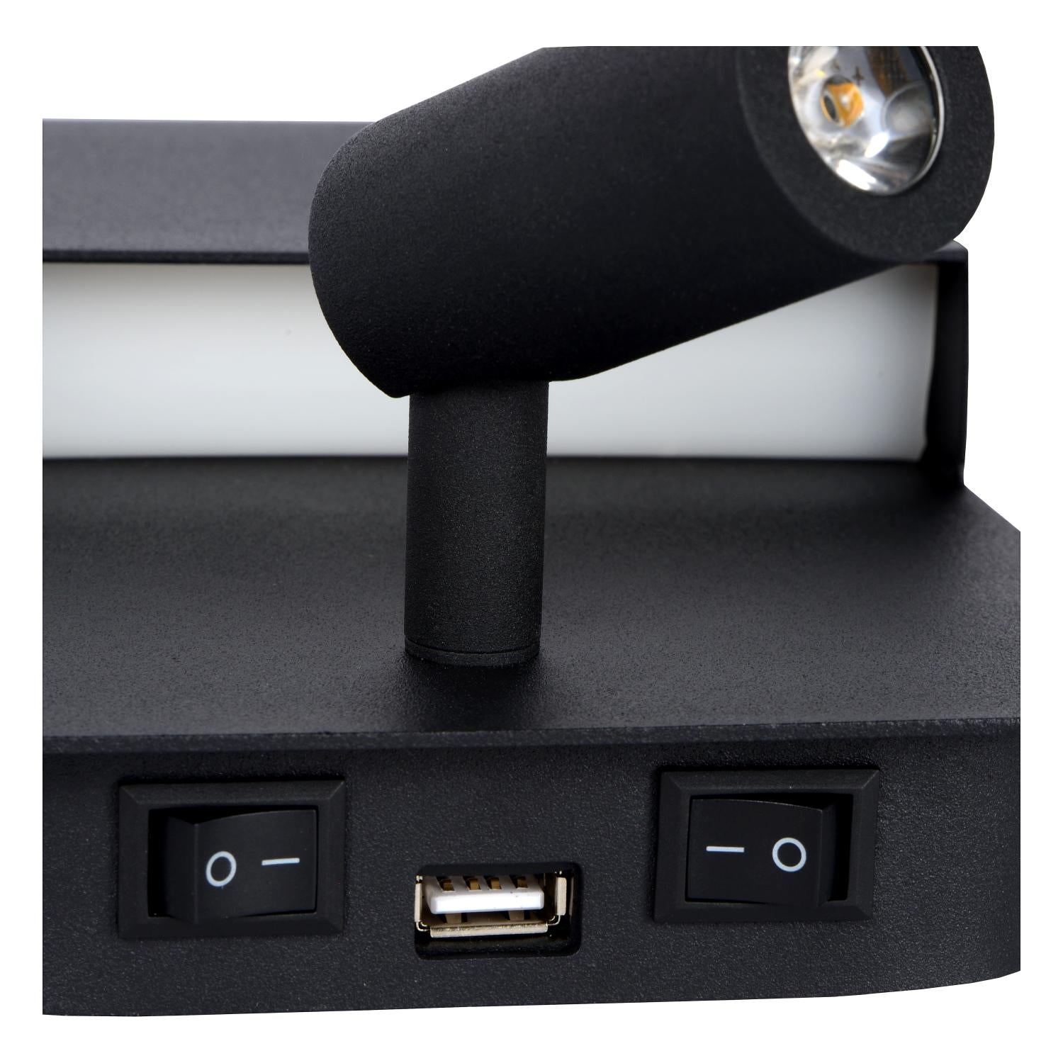 Boxer wandlamp LED zwart