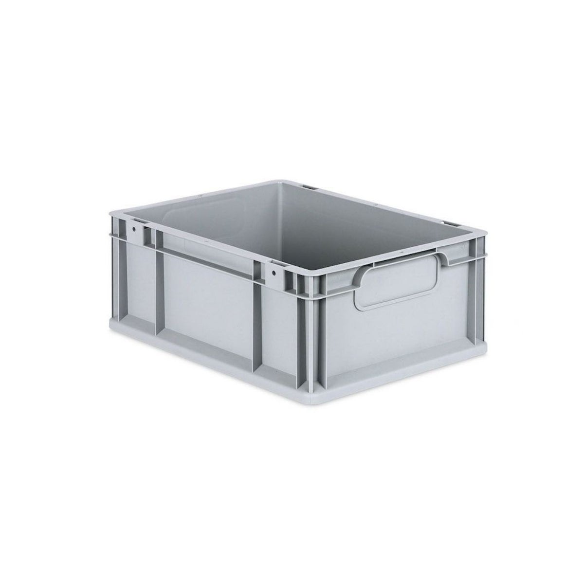 PROREGAL Voordeelset 5x Eurobox Nextgen Economy met scharnierend deksel en zwarte schuifsloten en handgrepen. Afmetingen gesloten (H x B x D): 17 x 30 x 40 cm