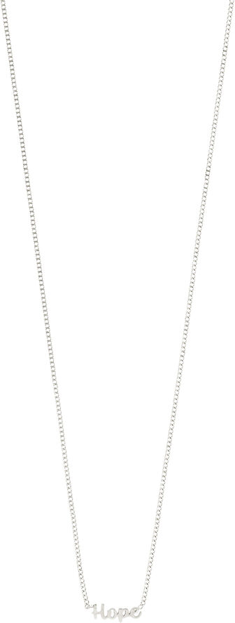 Pilgrim HOPE recycled necklace silver-plated Sølv