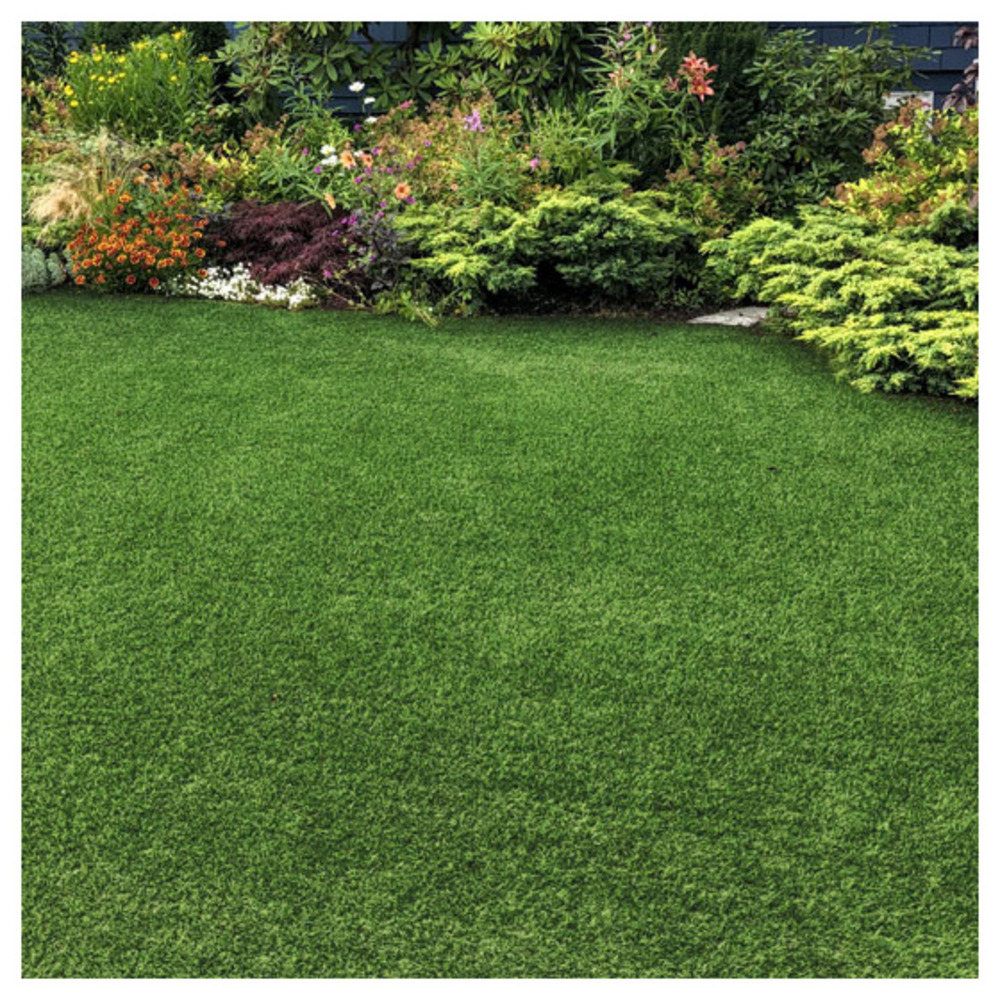Tapis rond d'extérieur - vitalité - gazon synthétique vert - échantillon