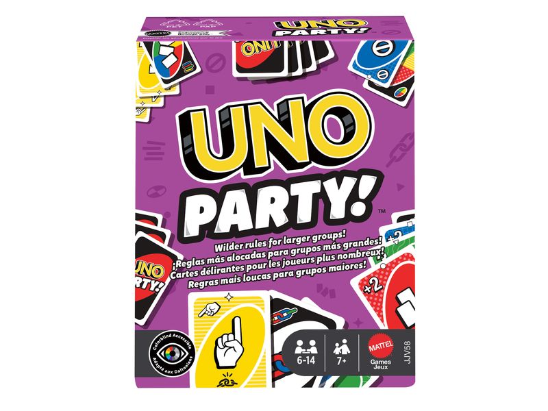 Mattel Spiele Kartenspiel UNO Party Gesellschaftsspiel