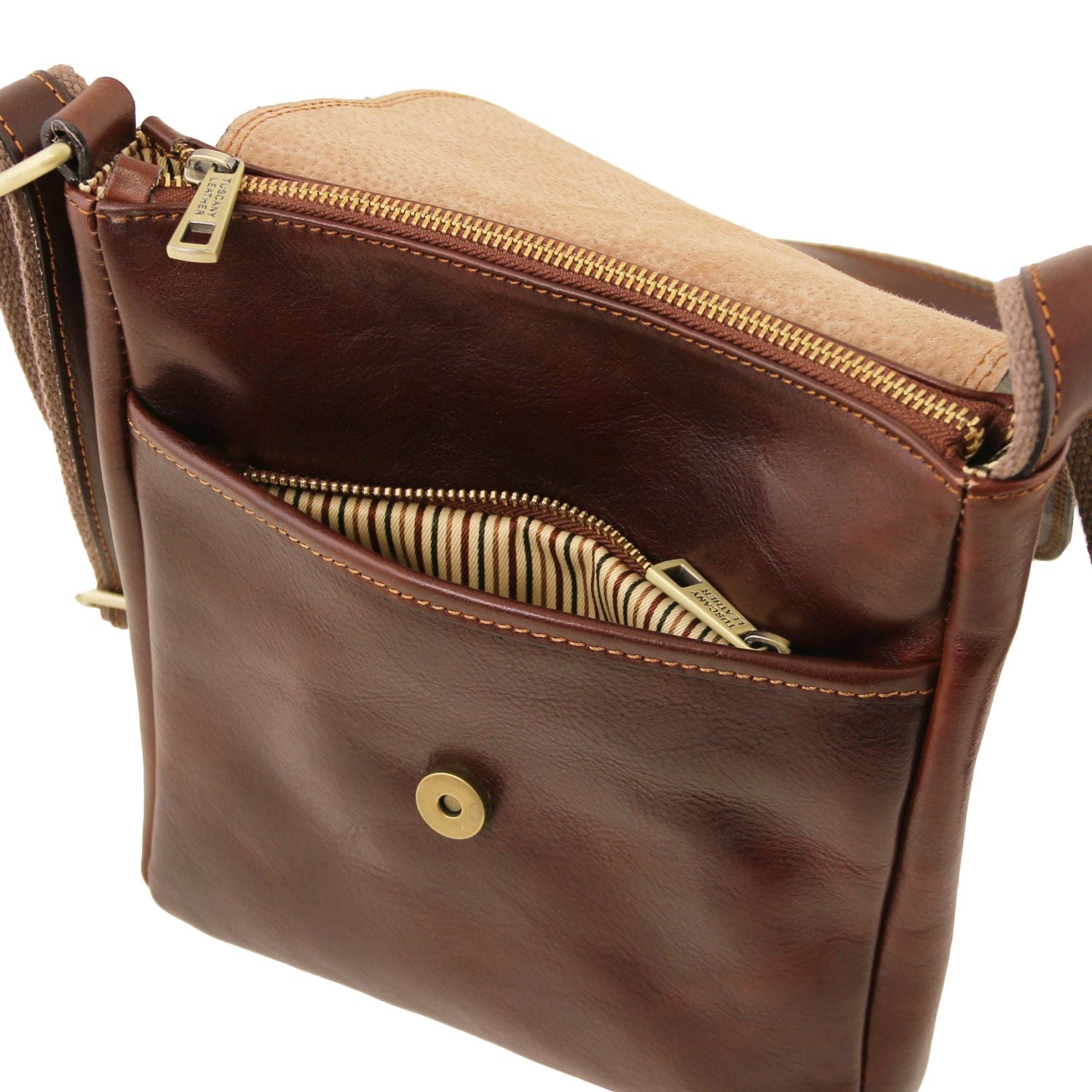 TL142464 - Tuscany Leather – John - Leren crossbody tas voor heren