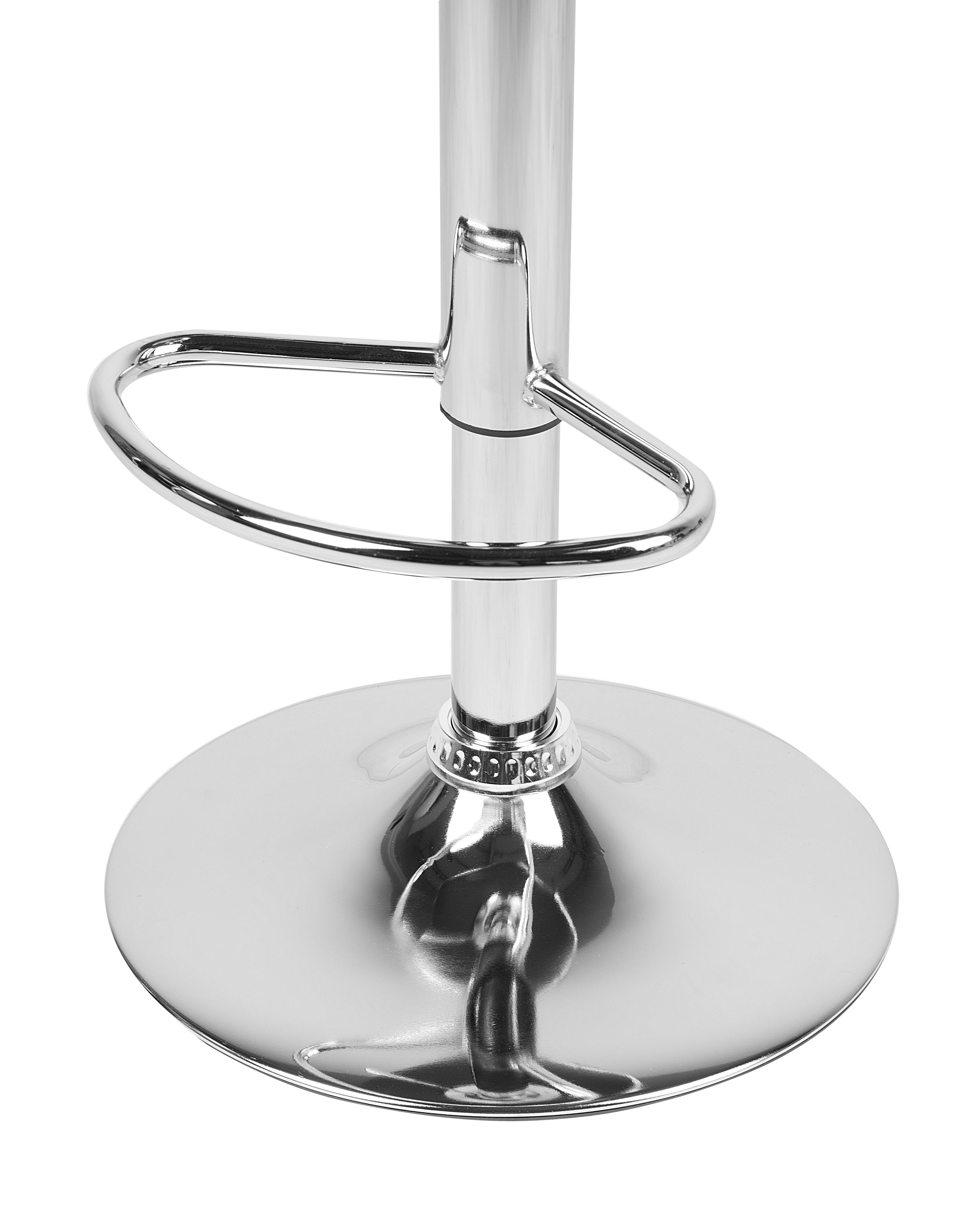 Set van 2 barstoelen PEORIA Kunstleer draaibaar Grijs
