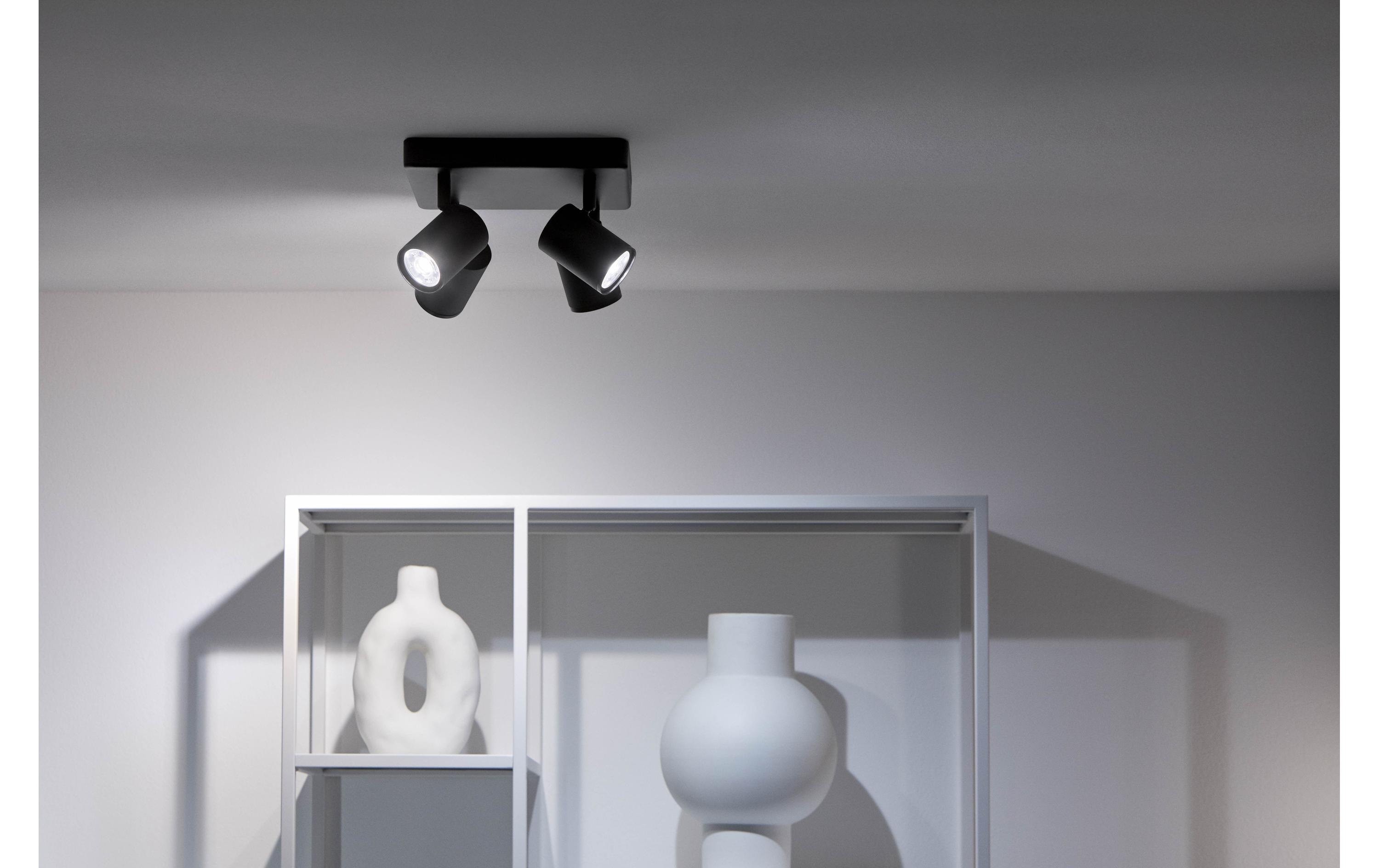 IMAGEO 4er Spot Tunable White & Color Deckenleuchte Schwarz<br>LED Deckenleuchte RGB