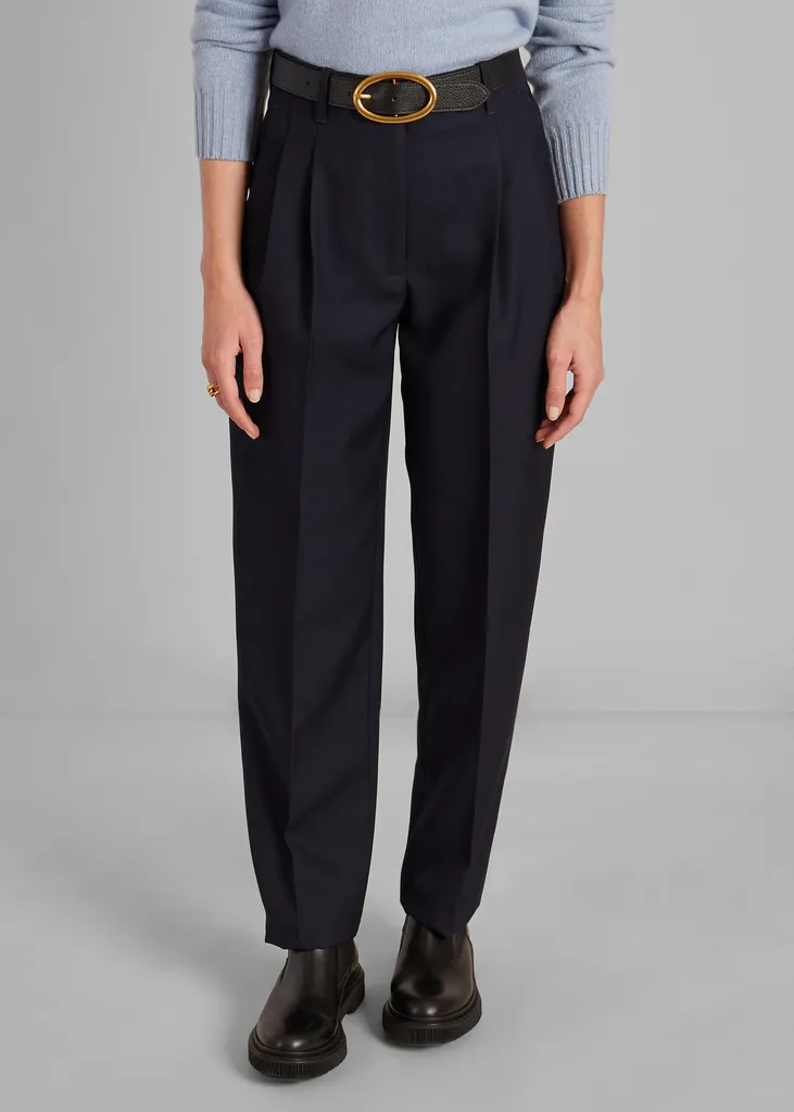 Pantalon à pinces en laine L'Exception Paris
