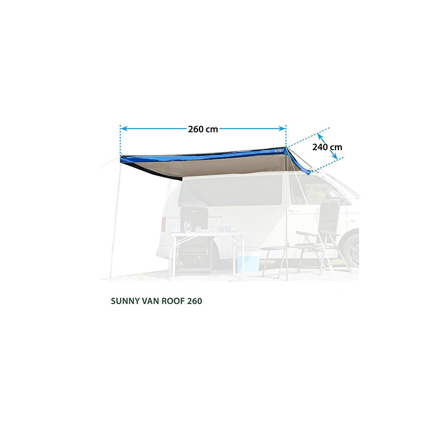 Brunner Sunny Van Roof 300 zonneluifel - 300 x 240 cm